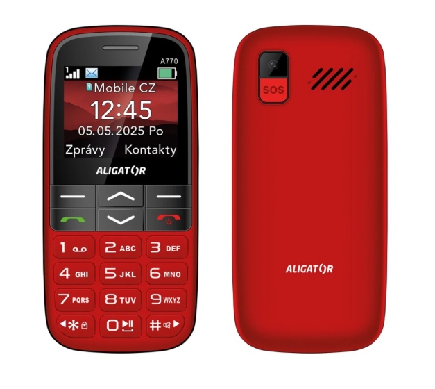 ALIGATOR A770 Senior červený + stol.nab.0 