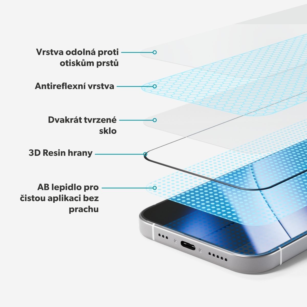 Epico AntiReflective Glass 3D iPhone 17 Pro/ 18 Pro0 