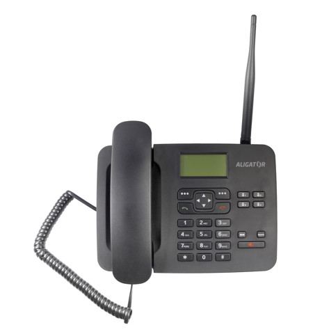 ALIGATOR T100 Stolný telefón na simkartu Black0 
