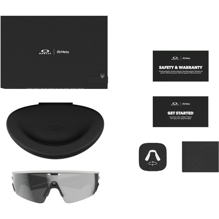 Meta Oakley Vanguard prizm black lenses, white frame3 