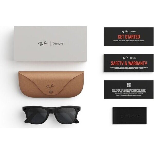 Meta Ray-Ban Gen2 Wayfarer, Matte Black, Clear/ Grey Transitions (Large)4 