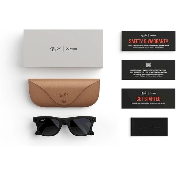 Meta Ray-Ban Gen2 Wayfarer, Matte Black, Graphite (Large)3 