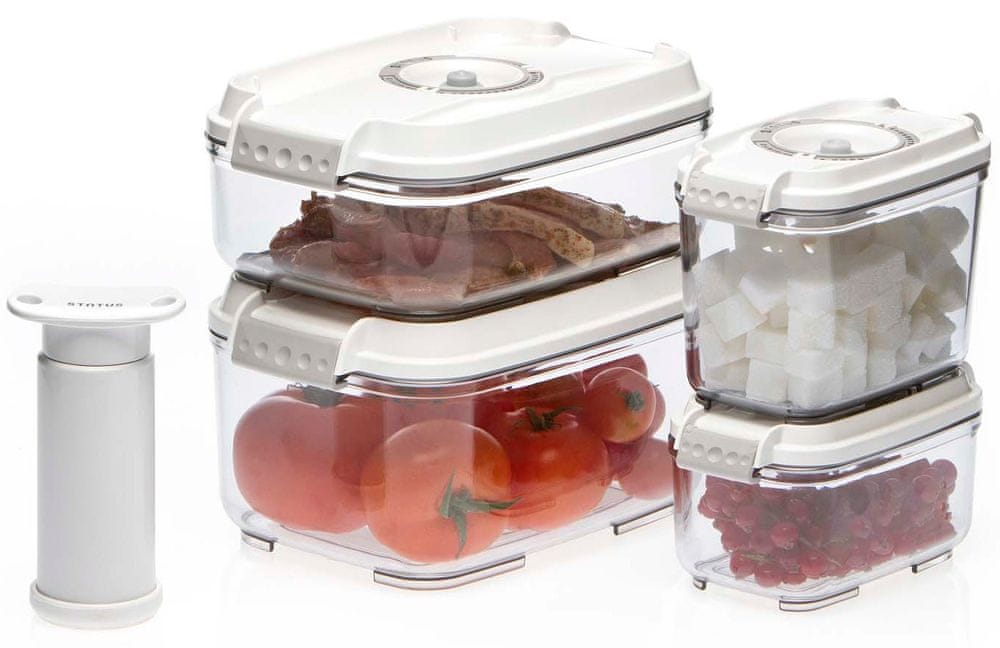Set vákuových dóz 157530, biela1 