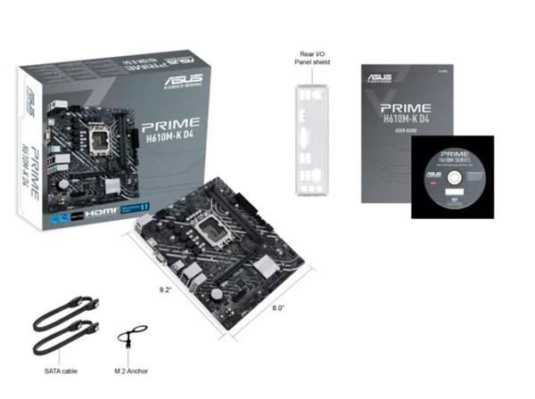 ASUS PRIME H610M-K D4 soc 1700 H610 DDR4 mATX M.2 HDMI D-sub 