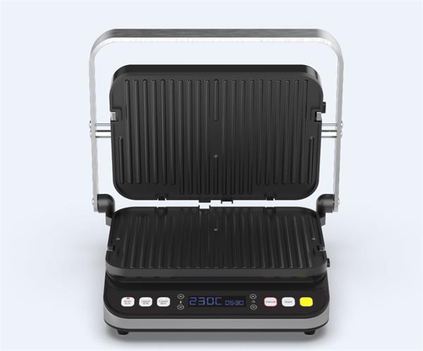 AENO Elektrický gril EG1, 2000W, 320*220mm, 3 režimy ohrevu, uhol otvorenia -180°, Regulácia teploty, Casovac 