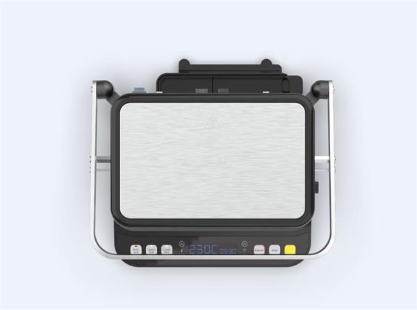 AENO Elektrický gril EG1, 2000W, 320*220mm, 3 režimy ohrevu, uhol otvorenia -180°, Regulácia teploty, Casovac 
