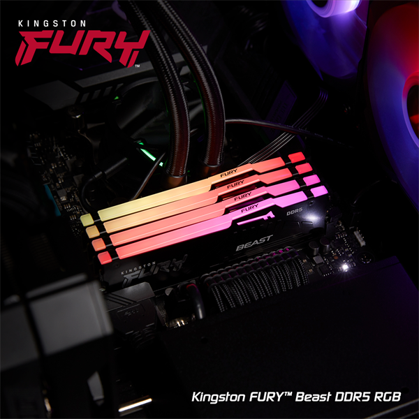 DDR 5....          8GB . 5200MHz. CL40 FURY Beast Black RGB Kingston XMP  