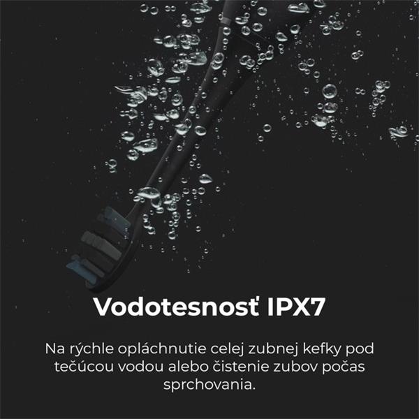 AENO sonická zubná kefka DB6, Čierna, 2 hlavice kefky, DUPONT, 46000 rpm, 5 módov 