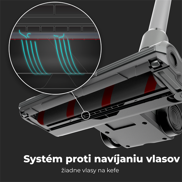 AENO Tyčový vysavač SC3, turbo kefa s LED svetlom, umyvatelny filter,  