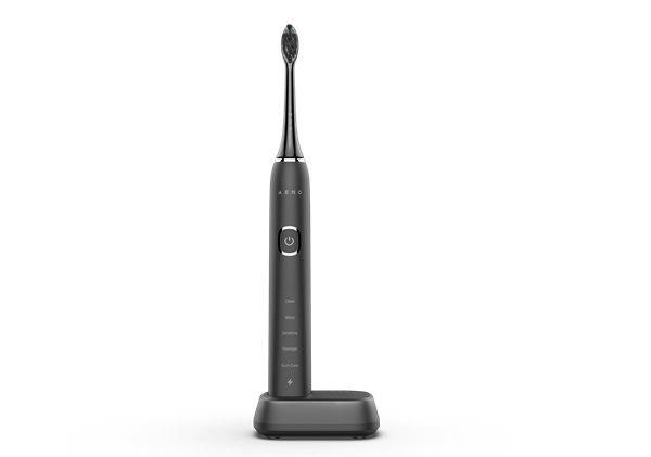 AENO sonická zubná kefka DB6, Čierna, 2 hlavice kefky, DUPONT, 46000 rpm, 5 módov 