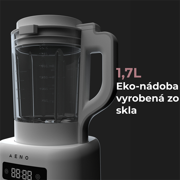 AENO Mixér s polievkovarom TB2 - 1,75l, 100°C, RPM 35 000, 800W, biely 