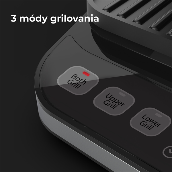 AENO Elektrický gril EG1, 2000W, 320*220mm, 3 režimy ohrevu, uhol otvorenia -180°, Regulácia teploty, Casovac 