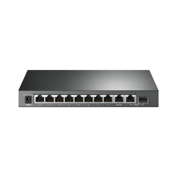 10-Port Gigabit Desktop Switch with 8-Port PoE+ PORT: 8× Gigabit PoE+ Ports, 2x Gigabit Non-PoE Ports, 1× Combo Gigabit  