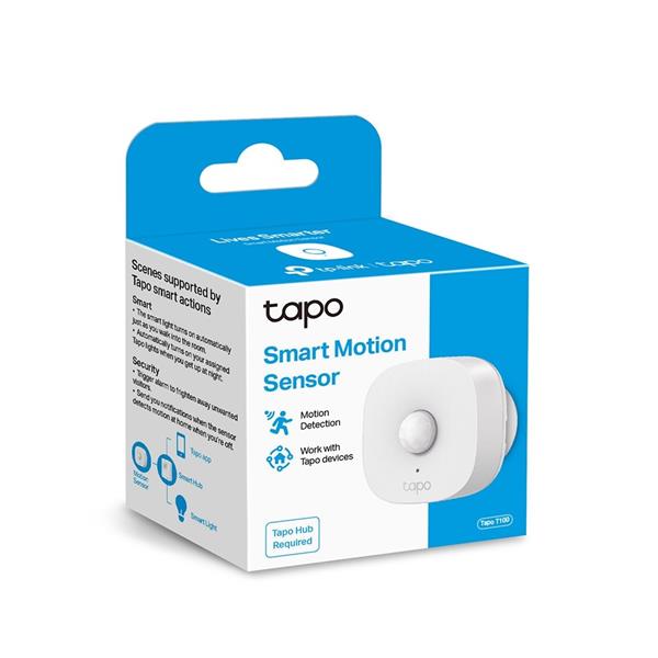 Smart Motion Sensor SPEC: 868 MHz, battery powered(1*CR2450), 120° / 5m detection range Feature: Tapo smart app, Tapo Io 