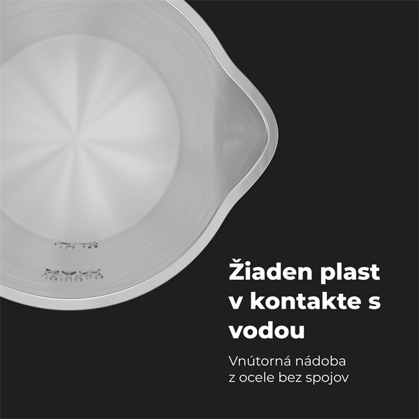 AENO Rychlovarná smart kanvica EK7S - cierna 2200W,1,7 l,Strix,dvojité steny,regulácia teploty,WiFi, LEDdisplej,auto vyp 