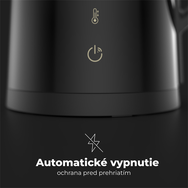 AENO Rychlovarná smart kanvica EK7S - cierna 2200W,1,7 l,Strix,dvojité steny,regulácia teploty,WiFi, LEDdisplej,auto vyp 