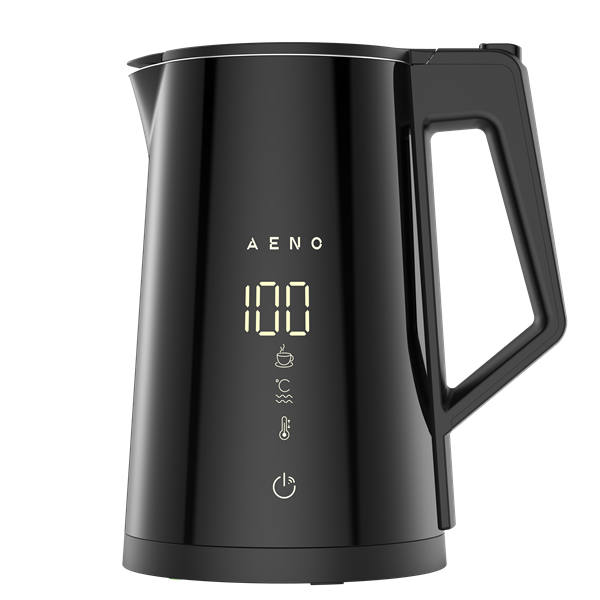 AENO Rychlovarná smart kanvica EK7S - cierna 2200W,1,7 l,Strix,dvojité steny,regulácia teploty,WiFi, LEDdisplej,auto vyp 