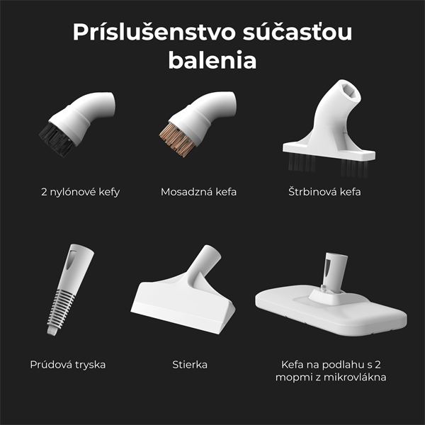 AENO Multifunkčný parný mop SM2 - 220-240V, 50/60Hz, 1200W 