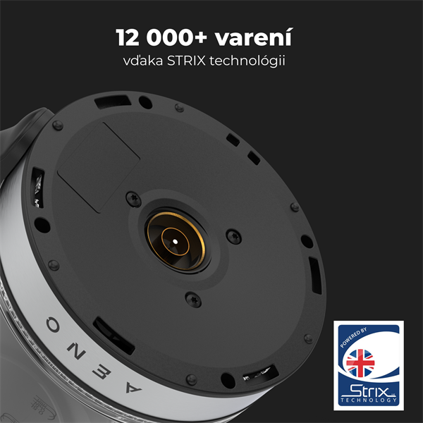 AENO Rychlovarná smart kanvica EK1S NEREZ - 220-240V~, 50/60Hz, 1850-2200W, Strix, 1.15Kg 