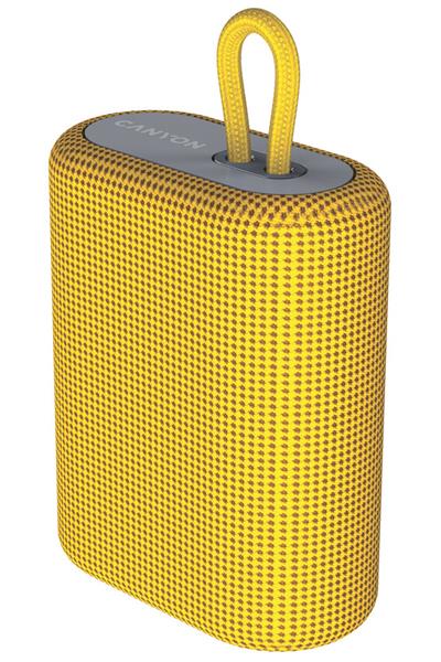 Canyon BSP-4, Bluetooth v 5.0 reproduktor, USB-C rýchle nabíjanie, TF Card, FM, žltý 