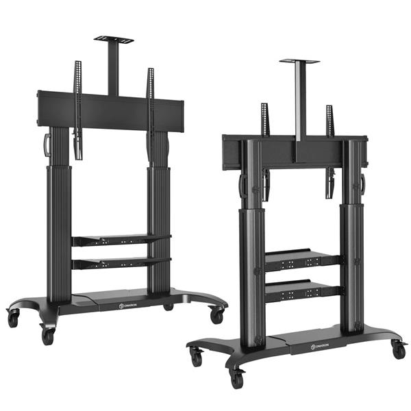 ONKRON TV mobilný stojan  pre 60 až 100" obrazovky do 136 kg, čierny 