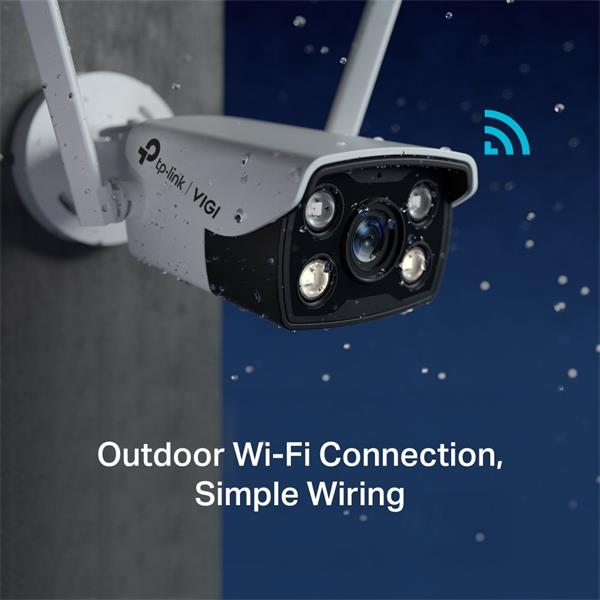 4MP Outdoor Full-Color Wi-Fi Bullet Network Camera SPEC:2.4G 150Mbps, 2*2 MIMO, H.265+/H.265/H.264+/H.264, 1/3" Progress 