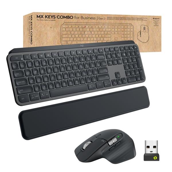 Logitech® MX Keys Combo for Business | Gen 2 - GRAPHITE - US INT"L - INTNL 