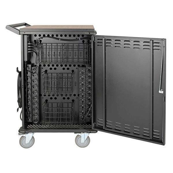 Eaton/Tripplite Multi-Device Charging Cart, 36 AC Outlets, Chromebooks and Laptops, 230V, Schuko Black 