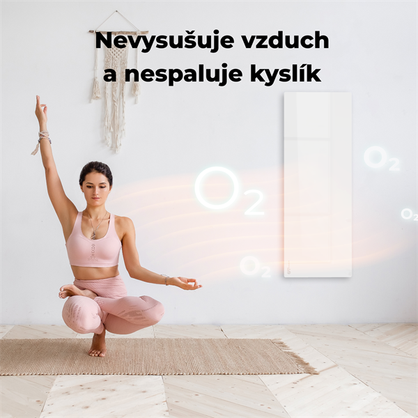 AENO AGH3S Premium Eco Smart Ohrievač, Biely, LED, WI-FI, max 700W, Infra 