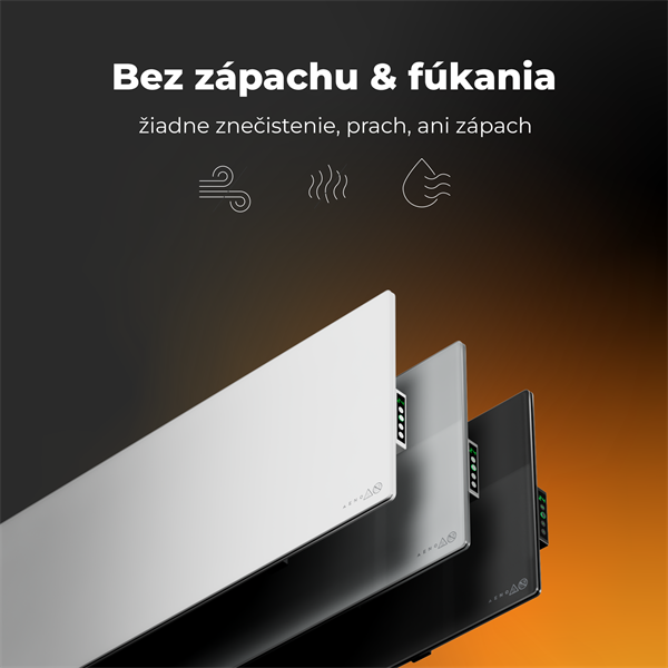 AENO AGH4S Premium Eco Smart Ohrievač, čierny, LED, WI-FI, max 700W, Infra 