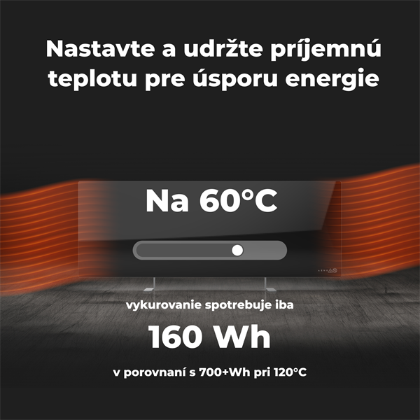 AENO AGH4S Premium Eco Smart Ohrievač, čierny, LED, WI-FI, max 700W, Infra 