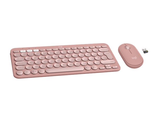 Logitech® Pebble 2 Combo - TONAL ROSE - US INT"L - 2.4GHZ/BT 