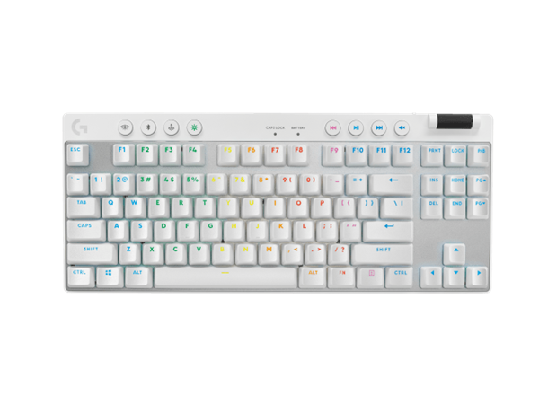 Logitech® G PRO X TKL LIGHTSPEED Gaming Keyboard - WHITE - US INT"L - 2.4GHZ/BT - TACTILE 