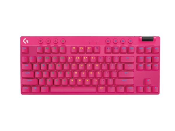 Logitech® G PRO X TKL LIGHTSPEED Gaming Keyboard - MAGENTA - US INT"L - 2.4GHZ/BT - TACTILE 