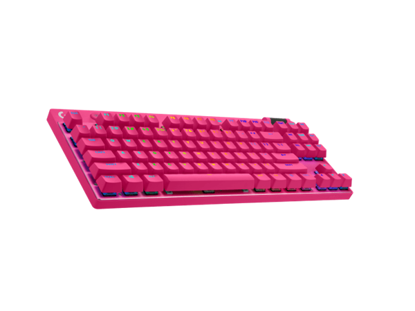 Logitech® G PRO X TKL LIGHTSPEED Gaming Keyboard - MAGENTA - US INT"L - 2.4GHZ/BT - TACTILE 