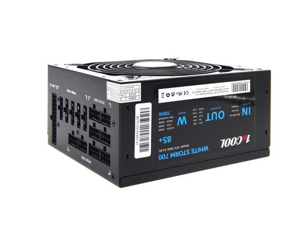 1stCOOL WHITE STORM 700W 85+ EVO modular, 14cm fan 