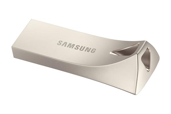 128 GB . USB 3.2 Flash Drive Samsung BAR Plus Champagne Silver 