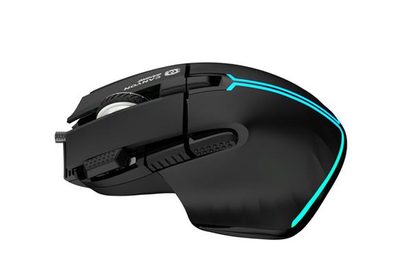 Canyon Fortnax, GM-636 herná myš, drôtová, optická, 20.000dpi, odozva 1ms, 9 progr. tlač,  6 režimov RGB podsv., čierna 
