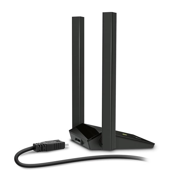 AC1300 High Gain Dual Band Wi-Fi USB Adapter SPEED: 867 Mbps at 5 GHz + 400 Mbps at 2.4 GHz SPEC: 2× High Gain External  