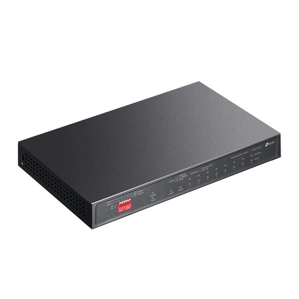 10-Port Gigabit Desktop Switch with 6-Port PoE+ and 2-Port PoE++ PORT: 2× Gigabit PoE++ Ports, 6× Gigabit PoE+ Ports, 2x 
