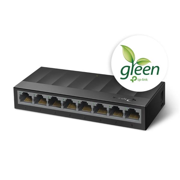 LiteWave 8-Port Gigabit Desktop Switch  PORT: 8× Gigabit RJ45 Ports SPEC: Desktop Plastic Case FEATURE: Plug and Play 