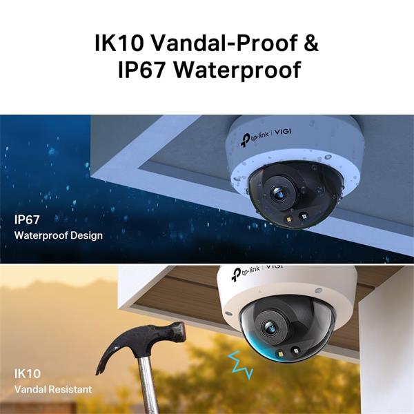 3MP Full-Color Dome Network Camera SPEC: H.265+/H.265/H.264+/H.264, 1/2.8" Progressive Scan CMOS, Color/0.005 Lux@F1.6,  