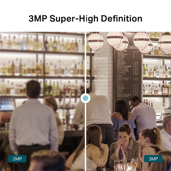 3MP Turret Network Camera SPEC: H.265+/H.265/H.264+/H.264, 1/2.8" Progressive Scan CMOS, Color/0.01 Lux@F2.0, 0 Lux with 