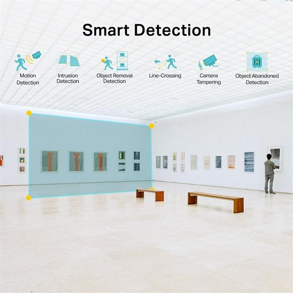3MP Turret Network Camera SPEC: H.265+/H.265/H.264+/H.264, 1/2.8" Progressive Scan CMOS, Color/0.01 Lux@F2.0, 0 Lux with 