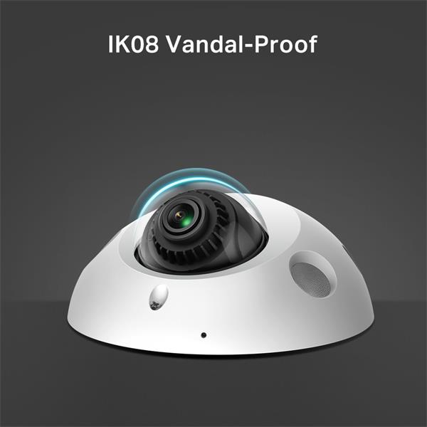 3MP Mini Dome Network Camera SPEC:H.265+/H.265/H.264+/H.264, 1/2.8" Progressive Scan CMOS, Color/0.005 Lux@F1.6, 0 Lux w 