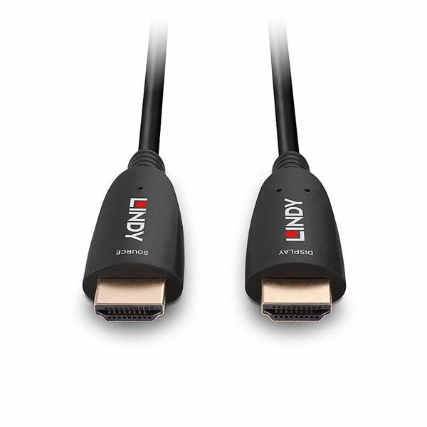 Lindy HDMI M/M 10m, Ultra High Speed+Eth, 8K@60Hz, akt.opt., čierny 