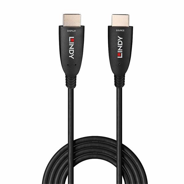 Lindy HDMI M/M 10m, Ultra High Speed+Eth, 8K@60Hz, akt.opt., čierny 