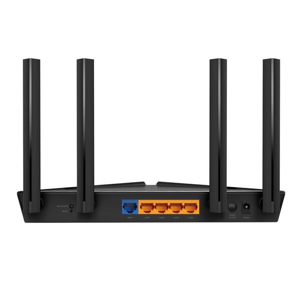 AX3000 Dual-Band Wi-Fi 6 Router SPEED: 574 Mbps at 2.4 GHz + 2402 Mbps at 5 GHz SPEC: 4× Antennas, Qualcomm Dual-Core CP 