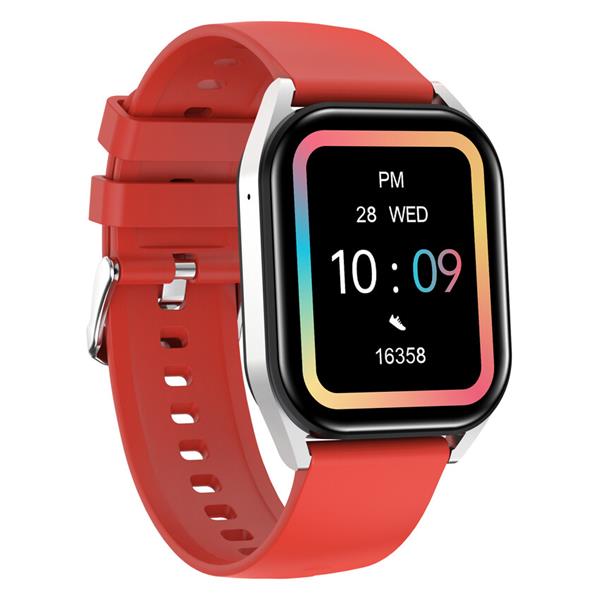 Canyon Chatter SW-58, smart hodinky,  BT s app Canyon Life,  BT volania,  IP67, AI asistent, 123 šport.rež., červené 