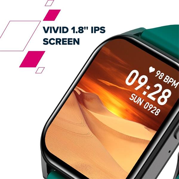 Canyon Chatter SW-58, smart hodinky,  BT s app Canyon Life,  BT volania,  IP67, AI asistent, 123 šport.rež., zelené 